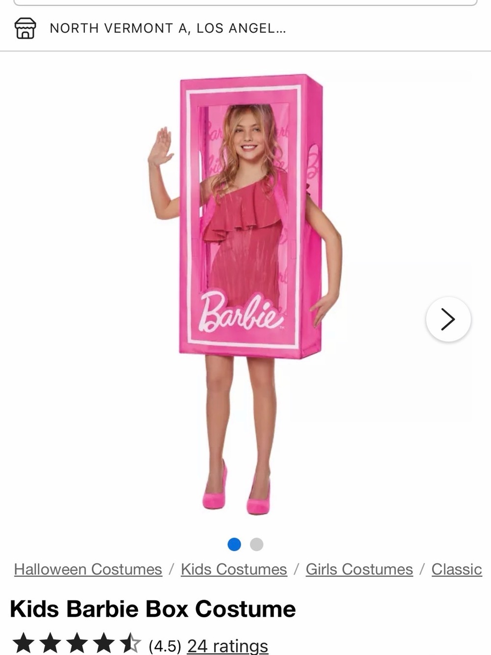 Barbie box costume